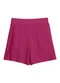 Marialícia - Short Feminino Alfaiataria Bege - variação: Rosa