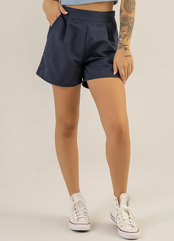 The Philippines - Short Feminino Básico Azul