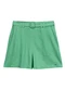 Marialícia - Short Feminino com Cinto Vermelho - variação: Verde