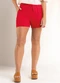 Marialícia - Short Feminino com Cinto Vermelho - variação: Vermelho