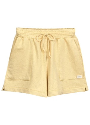 Marialícia - Short Feminino Comfy Amarelo - MARIALÍCIA
