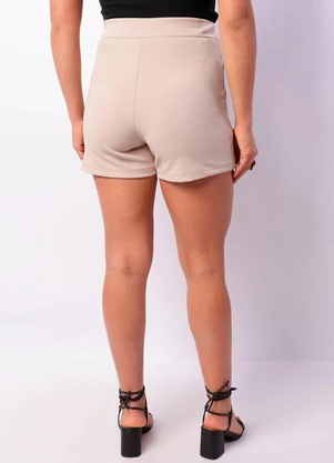 Torra - Short Feminino Crepe Amarração Bege - TORRA