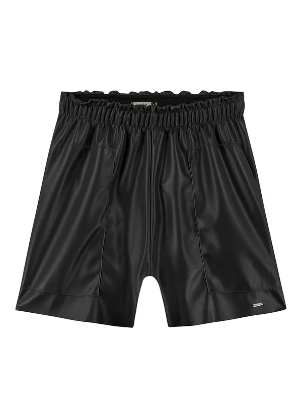 Marialícia - Short Feminino Curto Preto 4