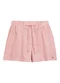 Marialícia - Short Feminino Listrado Azul - variação: Rosa