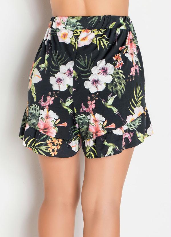 Outlet - Short Floral com Babadinho 7