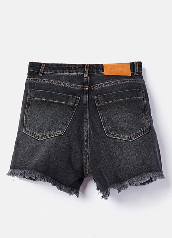 Authoria - Short Jeans Black Preto 2