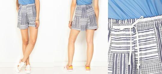 Short Linhas com Detalhe para Amarrar