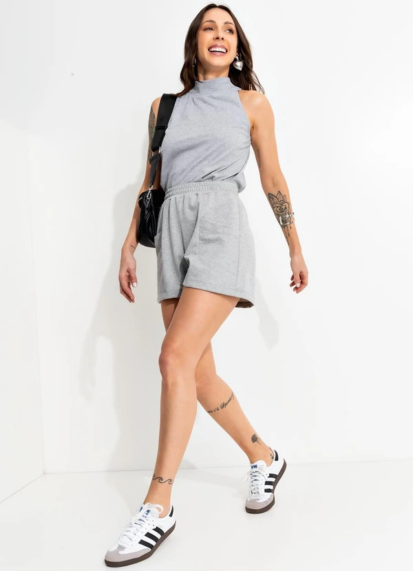 Bimini - Short Mescla Claro em Moletinho 6