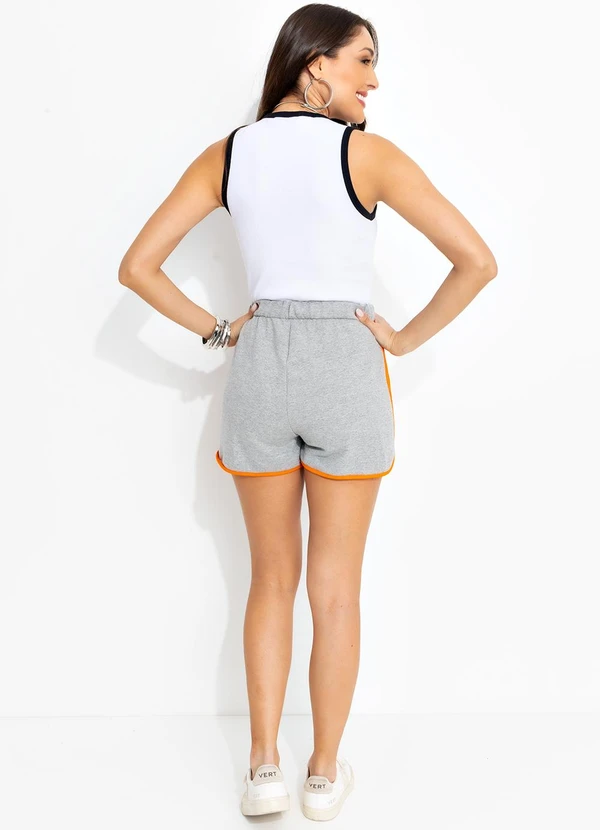 Bimini - Short Mescla Claro em Moletom 4