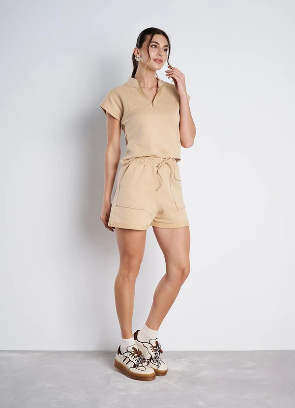 Meu Jeans - Short Moletinho Amora Cappuccino 3