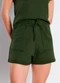 Meu Jeans - Short Moletinho Amora Terra - variação: Verde Militar