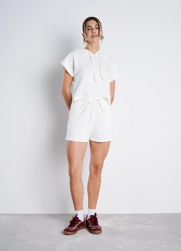 Meu Jeans - Short Moletinho Essenza Off White 3