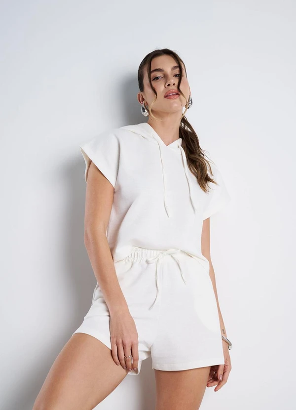 Meu Jeans - Short Moletinho Essenza Off White 4