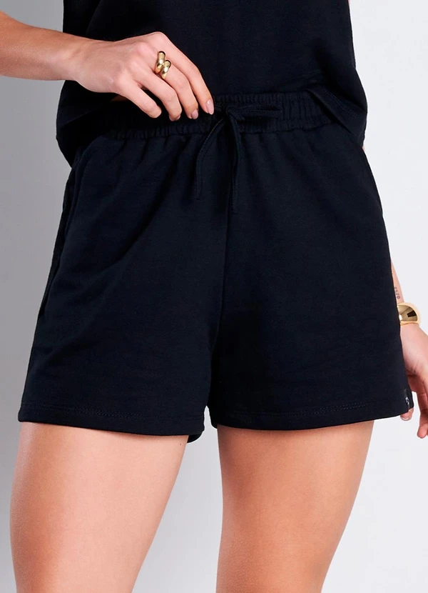 Meu Jeans - Short Moletinho Essenza Preto 1