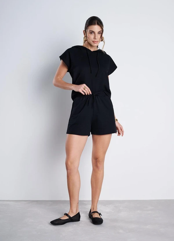 Meu Jeans - Short Moletinho Essenza Preto 3