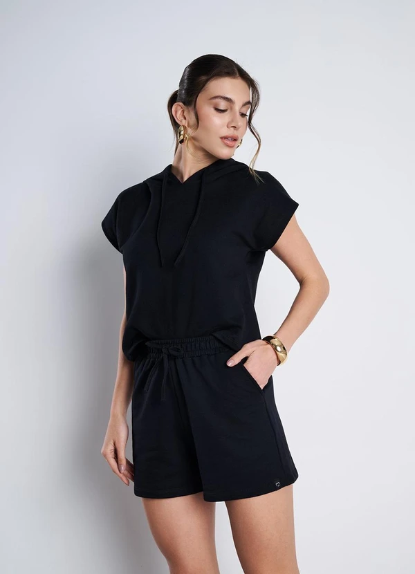 Meu Jeans - Short Moletinho Essenza Preto 4