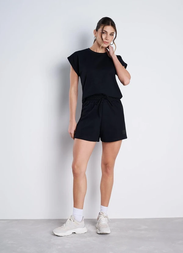 Meu Jeans - Short Moletinho Sandy Preto 3