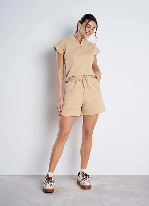 Meu Jeans - Short Moletinho Serena Cappuccino 3