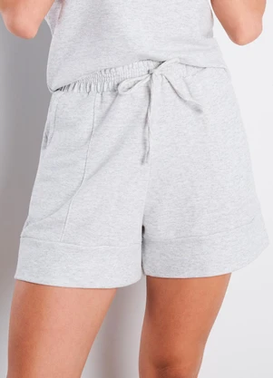 Meu Jeans - Short Moletinho Serena Mescla Banana - MEU JEANS