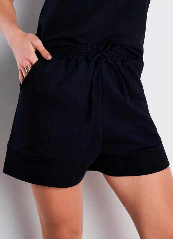 Meu Jeans - Short Moletinho Serena Preto 1