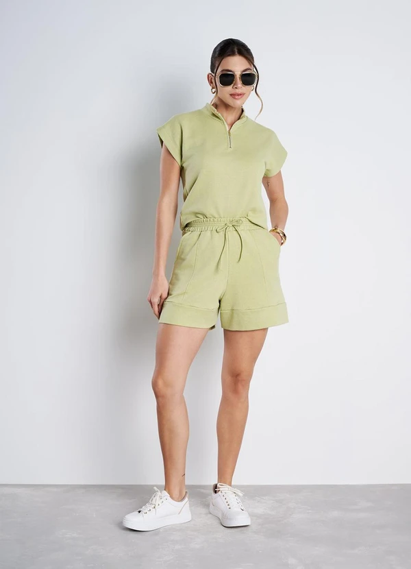 Meu Jeans - Short Moletinho Serena Verde Olive 3