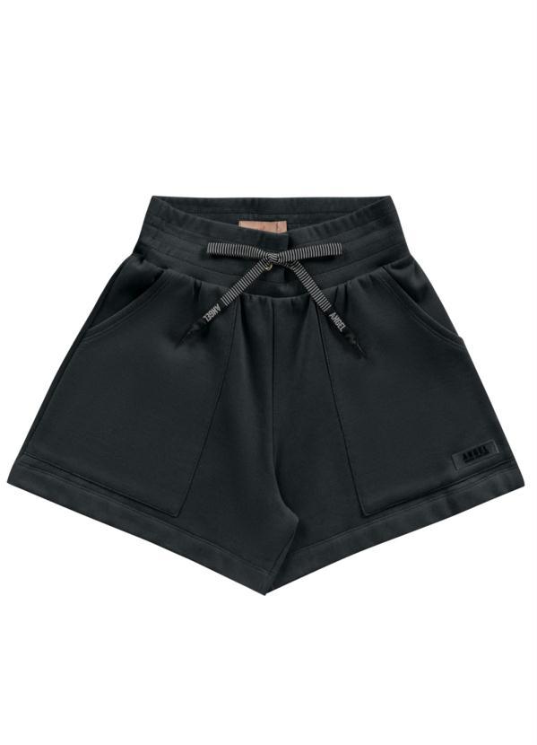 Angel - Short Moletom Preto