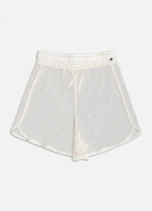 Authoria - Short Off White de Tela Off White - AUTHORIA