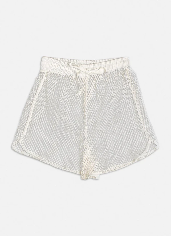 Authoria - Short Off White de Tela Off White 1