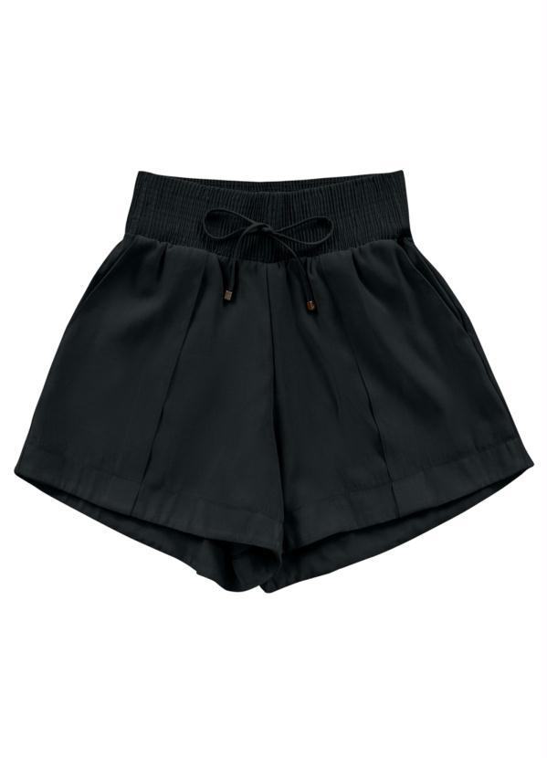 Angel - Short Pregas Alfaiataria Preto