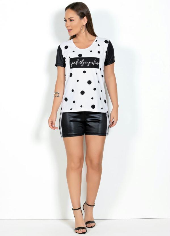 Moda Pop - Short Preto com Elástico na Cintura 5