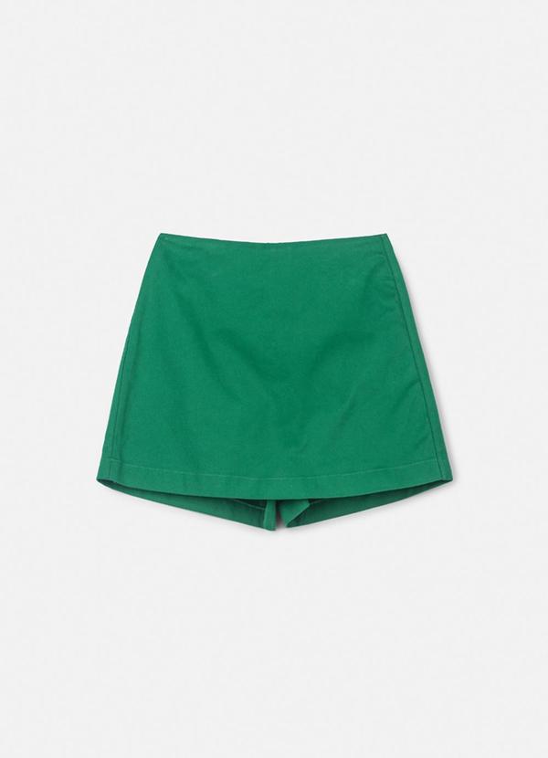 Authoria - Short Saia de Alfaiataria Verde Verde