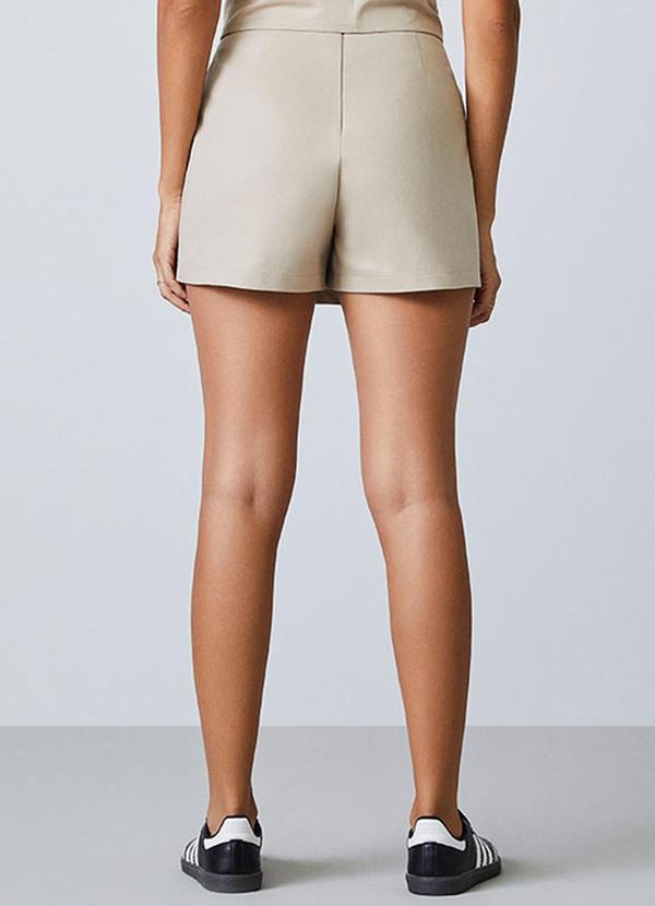 Authoria - Short Saia em Sarja Bege Bege 2