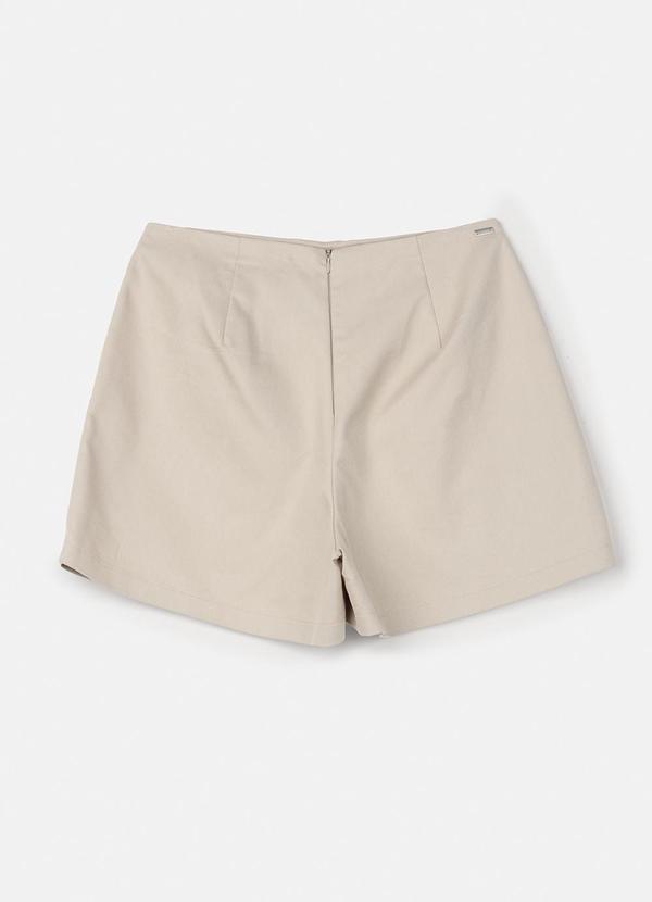 Authoria - Short Saia em Sarja Bege Bege 6