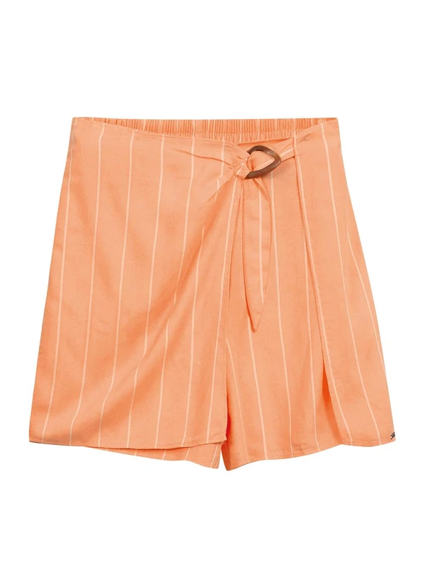 Marialícia - Short Saia Feminino Laranja 3