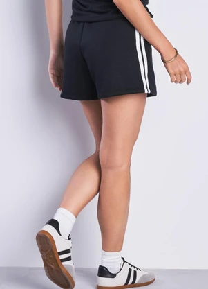 Meu Jeans - Short Sport Moletinho Preto - MEU JEANS