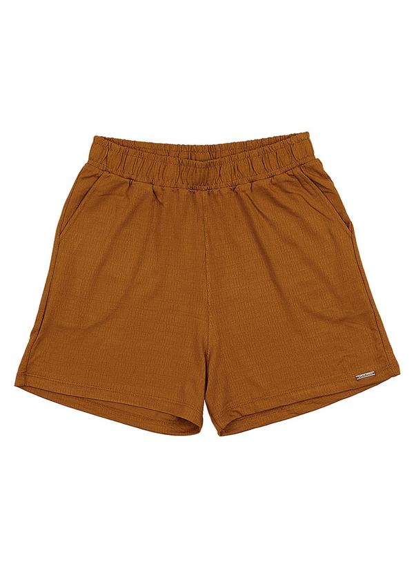 Soft Bonni - Short Teen Feminino Marrom