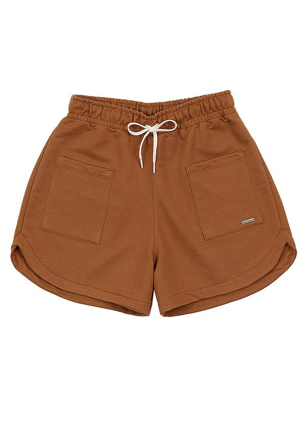 Soft Bonni - Short Teen Feminino Marrom