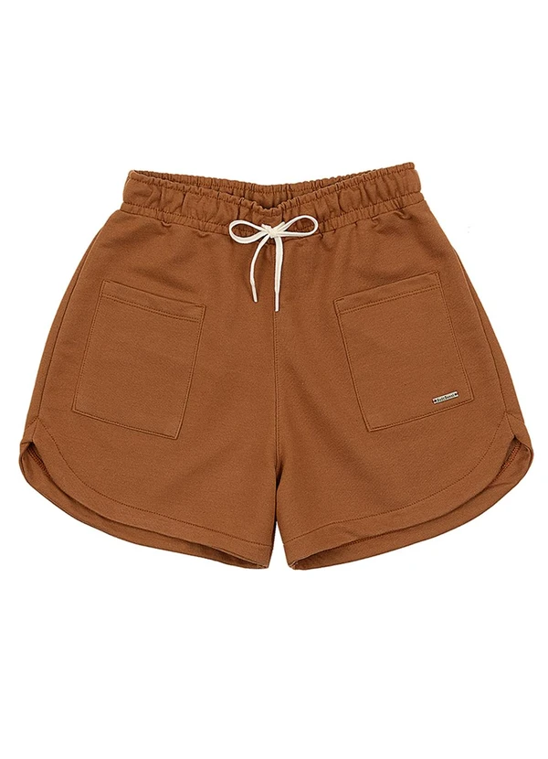 Soft Bonni - Short Teen Feminino Marrom