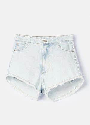 Authoria - Short Trendy Jeans Claro Branco - AUTHORIA