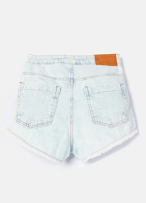 Authoria - Short Trendy Jeans Claro Branco - AUTHORIA