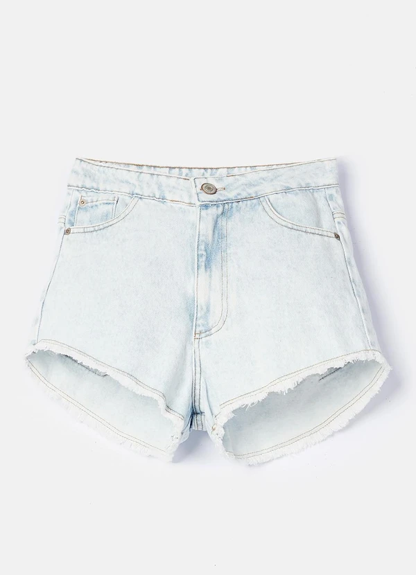 Authoria - Short Trendy Jeans Claro Branco