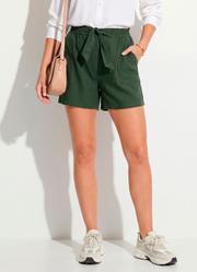 Short Verde em Linho