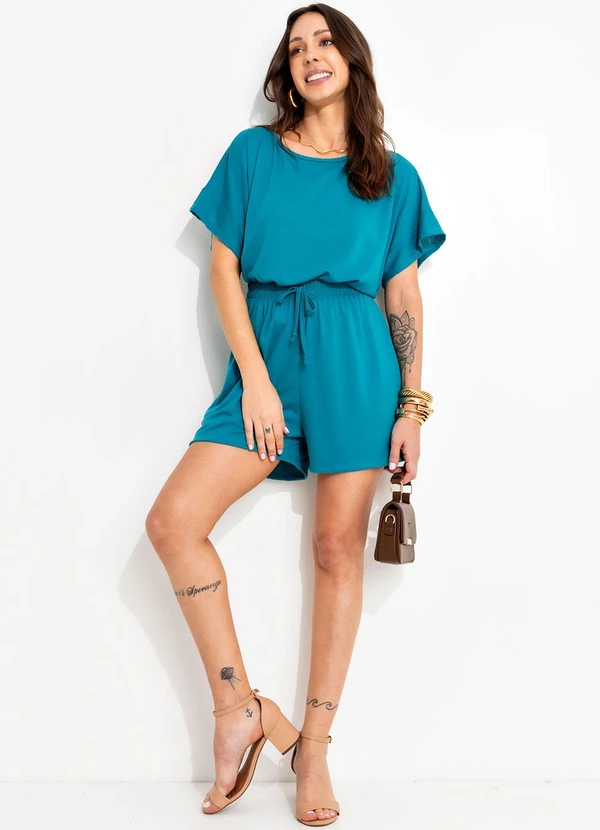 Bimini - Short Verde em Poliviscose 3