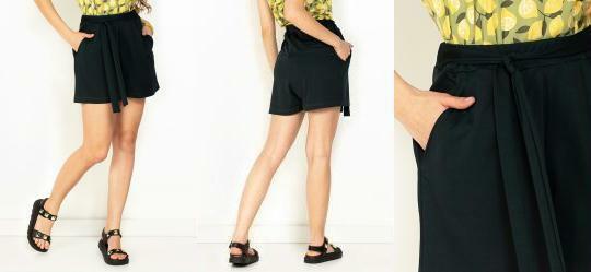 Short Verde Escuro Faixa Fixa para Amarra��o