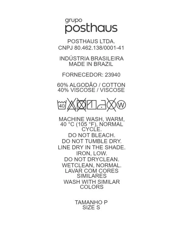 Quintess - Short Vichy Rose em Tecido Plano de Poliéster 9