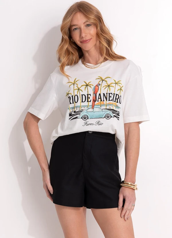 Colcci - Short Viscolinho Preto 10