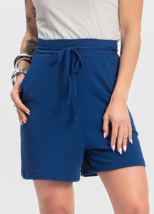 Infinita Cor - Shorts Adulto Feminino Azul - INFINITA COR