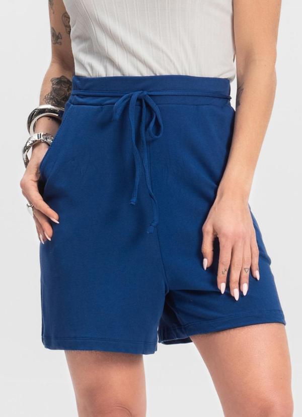 Infinita Cor - Shorts Adulto Feminino Azul