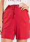 Infinita Cor - Shorts Adulto Feminino Preto - variação: Vermelho