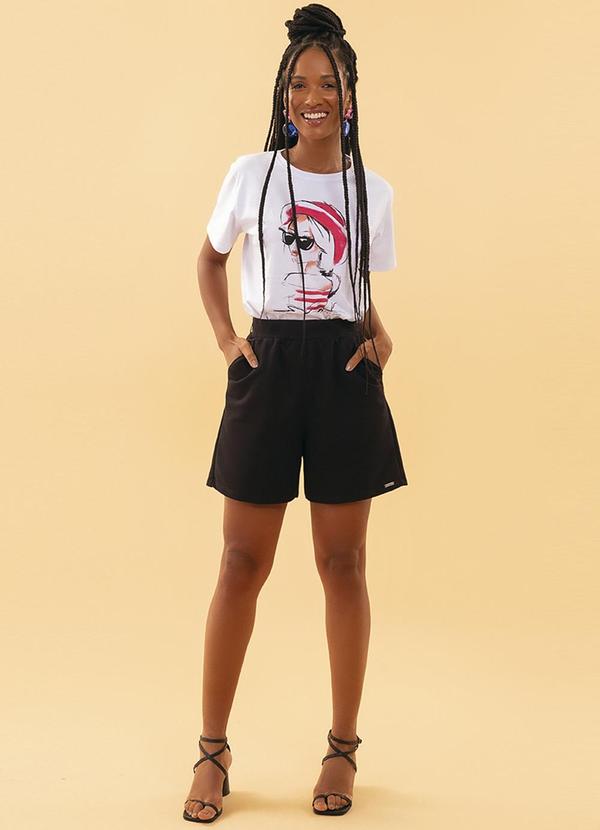 Soft Bonni - Shorts Adulto Moletinho Preto 3